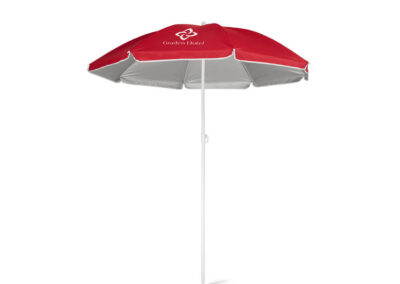 Sonnenschirm-140cm-rot-Werbeschirm-Transferdruck-Werbedruck