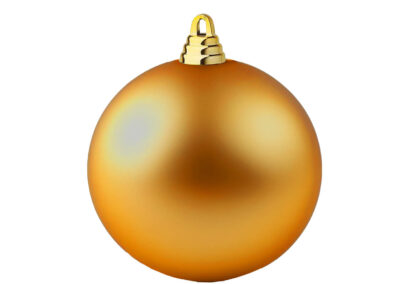 Weihnachtsbaumkugel-B1-dunkelgold-matt
