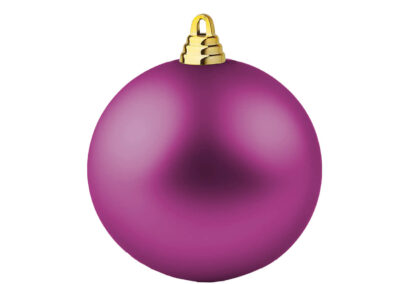 Weihnachtsbaumkugel-B1-dunkelrosa-matt