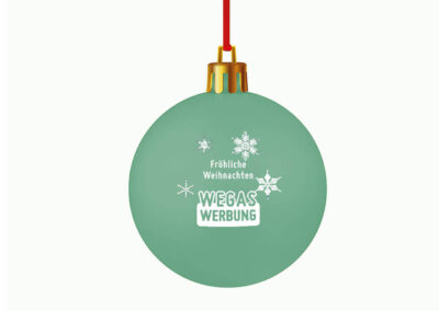 Weihnachtsbaumkugel-Christbaumkugel-mintgruen-Werbedruck - Kopie