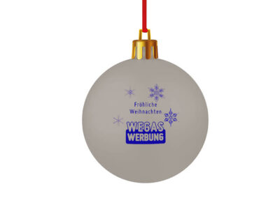 Weihnachtsbaumkugel-Christbaumkugel-silber-Werbedruck - Kopie