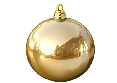 Weihnachtskugel-B1-Gold-Glanz-glaenzend-10cm