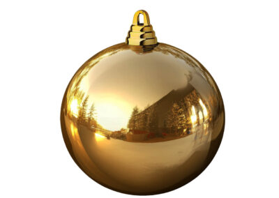 Weihnachtskugel-B1-dunkel gold-Glanz-glaenzend-10cm