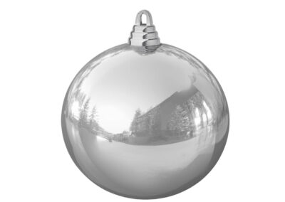 Weihnachtskugel-B1-silber-glanz-glaenzend-10cm