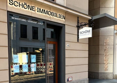 760-Immobilien-Reklame-Leuchtbuchstaben-Ruechleuchter-Antik-Ausleger-Schild