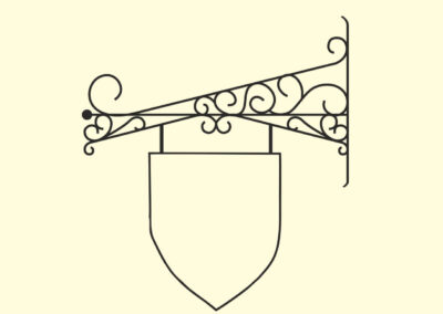 Ausleger-Schild-Nostalgie-Antik-15-alte-franzoesische-Form