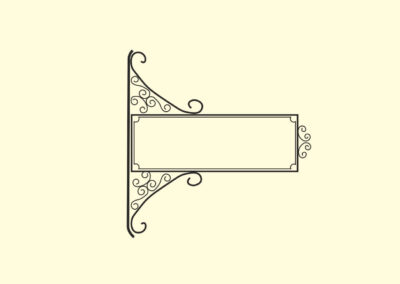 Ausleger-Schild-Nostalgie-Antik-Vintage-Barock-Klassik-1903