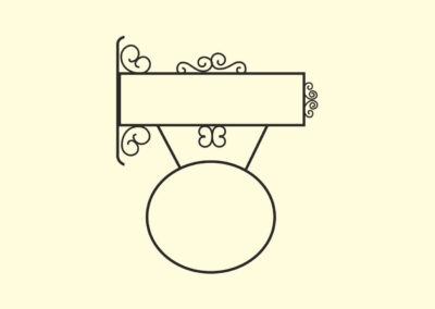 Ausleger-Schild-oval-Nostalgie-Antik-Vintage-1901