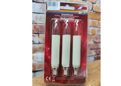 Weihnachtsbaumkerze-Gluehlampe-Schaftkerze-3-Ersatzkerzen-12V