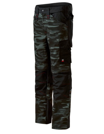 Arbeitshose-Herren-Camouflage-Grau-Schwarz