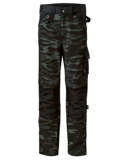 Arbeitshose-Herren-Camouflage-Grau-Schwarz-robust-bequem