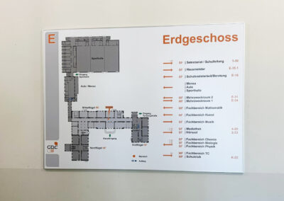 Rahmen-Profil-eckig-50x20mm-stabiles-Wandschild-Schulleitsystem