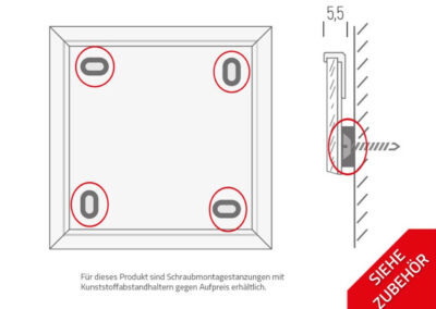 Schildersystem-Formoflach-Tuerschilder-Montage