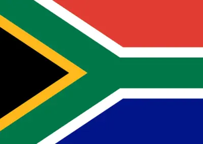 Fussball-Weltmeisterschaft-WM-2026-Nationalflagge-Suedafrika