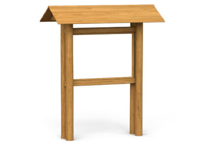 Holzaufsteller-Infotafel-Lehrpfadaufsteller-Dach