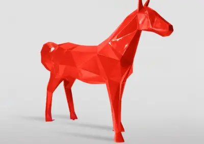 3D-XXL-Pferdefigur-Pferd-190cm-hoch-geometrisch-rot