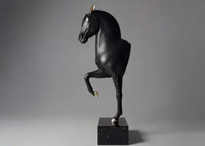 3D-XXL-Pferdefigur-edle-Marmorbueste-weisses-Pferd-Hengst
