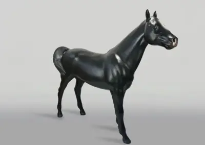 3D-XXL-Pferdefigur-lebensgross-245x200cm-schwarz