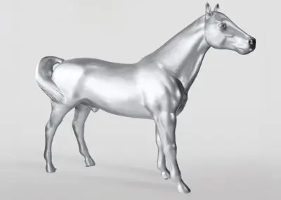 3D-XXL-Pferdefigur-lebensgross-245x200cm-silber