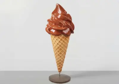 3D-XXL-Werbefigur-Werbeaufsteller-Eistuete-Softeis-Schokolade