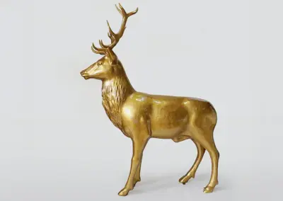 3D-XXL-lebensgrosse-Tierfigur-Waldtier-Rothirsch-185x220cm