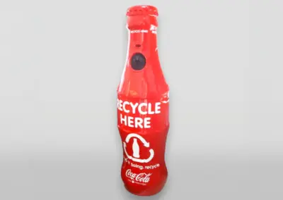 3D-riesengrosser-Kundenstopper-Cola-Flasche-150cm-recycling-Muelleimer