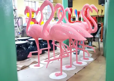 XXL-3D-grosser-Vogel-Skulptur-Flamingos-155cm