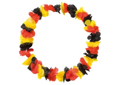 Blumenkette-Umhaengekette-Deutschland-36-Blueten-schwarz-rot-gold