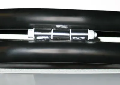 103-Kundenstopper-A1-New Gothic Deluxe-Scharnier-schwarz