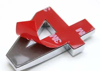 1167-Chrome-3d-Zahlen-Set-Monogramm-3M-Aufkleber