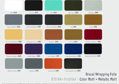 Oracal Folienfächer 970 RA+ ProSlide Color Metallic Matt_wegaswerbung